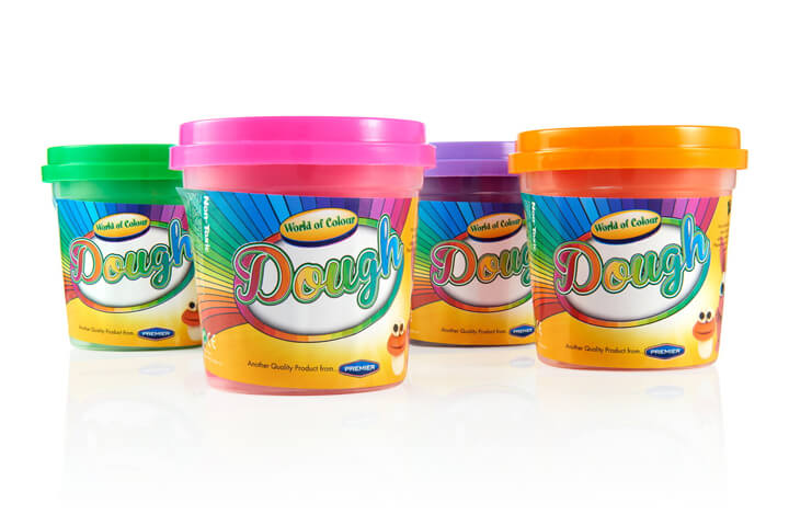 Four pots of World of Colour dough